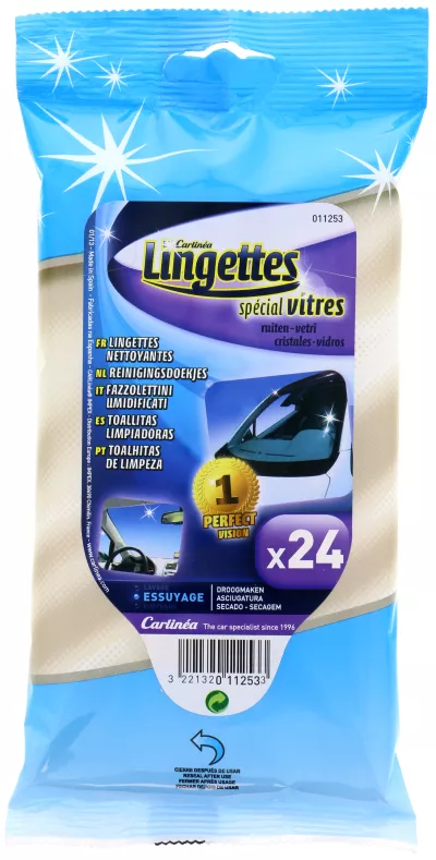 Carlinea 24 Lingettes Vitres