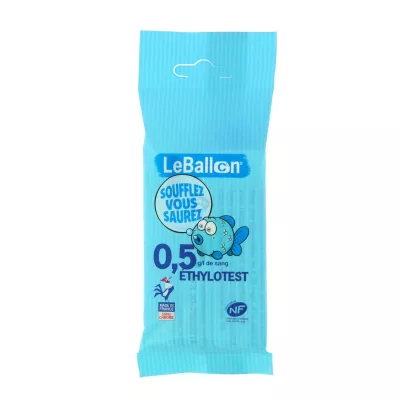 Disposable Chemical Breathalyzer Nf 0.5g Chrome Free - Le Ballon