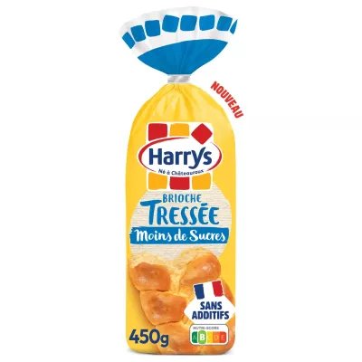 بريوش مضفر قليل السكر بدون إضافات 450 جرام - Harrys