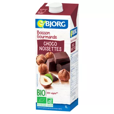 Bebida ECOLÓGICA de chocolate y avellanas 1L - BJORG