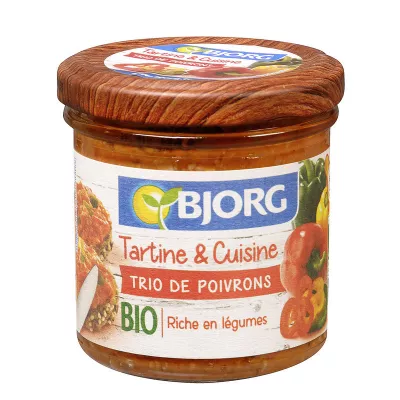 Pâte à tartiner aux poivrons BIO 135g - BJORG