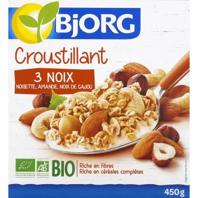 Bjorg Croustillant Noix 450g