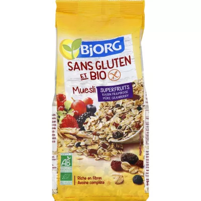 Bjorg Ss Gluten Muesli Fruits