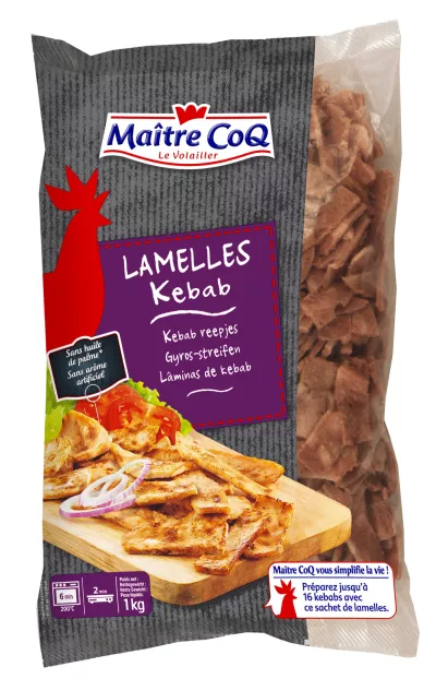 Lamelles Kebab Cuites Sachet 1