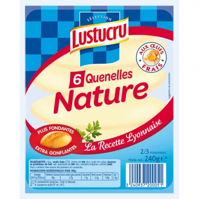 Quenelles Natures 6x40g