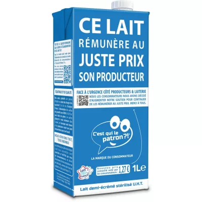 1L leche medio CQLP ECRIME - C'EST QUI LE PATRON ?!