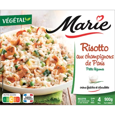 Risotto aux champignons de Paris & légumes 900g - MARIE