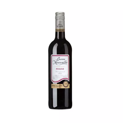 Vin Sans Alcool Rouge - 75 cl - Bonne Nouvelle