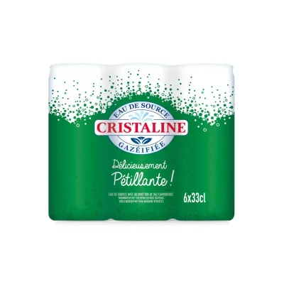 مياه الينابيع المتلألئة 6x33cl - Cristaline