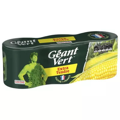 अतिरिक्त नरम मकई 3x150 ग्राम - Géant Vert