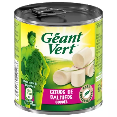 Deksels van gesneden palmbomen; 110 g - GEANT VERT