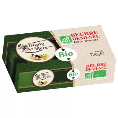 Beurre Bio demi sel 200G - ISIGNY STE MERE