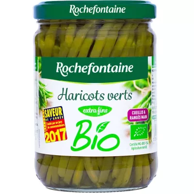 Biologische extra fijne sperziebonen 280g - ROCHEFONTAINE