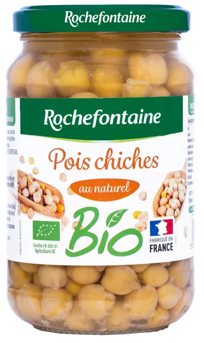 Pois Chiches Bio 360g - ROCHEFONTAINE