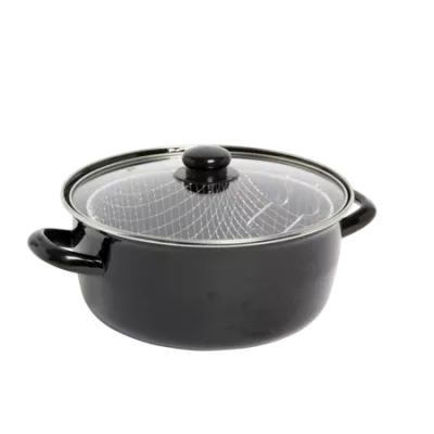 Friteuse 26cm Noire Email Tk