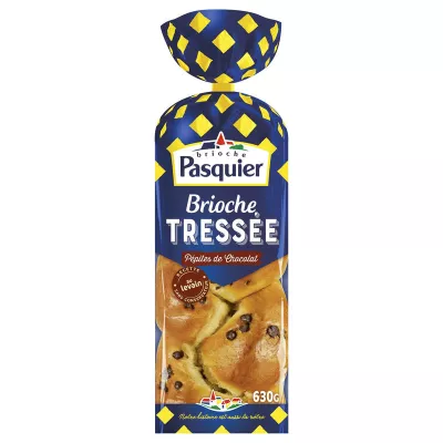 Brioche Tressée Pépites de Chocolat 630g - BRIOCHE PASQUIER