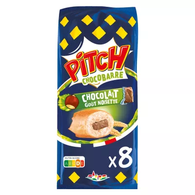 Brioche Pitch Chocobarre Goût Noisette X8 300g - BRIOCHE PASQUIER