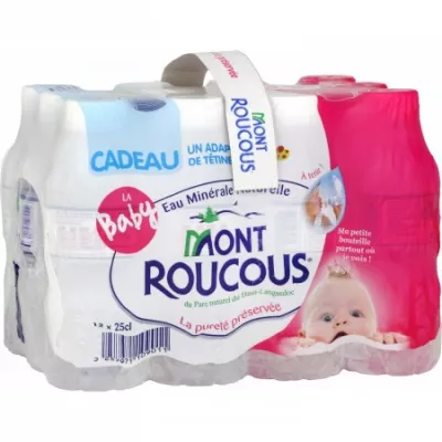Eau minérale naturelle 12x25cl - MONT ROUCOUS