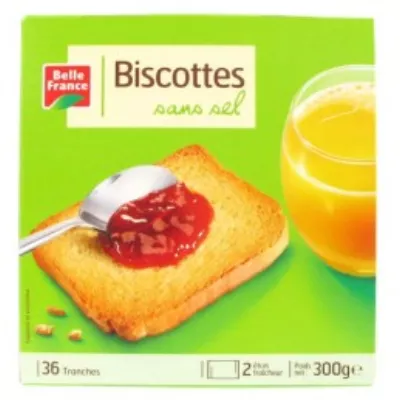 Fette Biscottate Senza Sale 300g - BELLE FRANCE