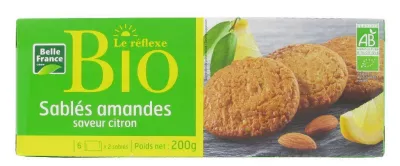 Bánh hạnh nhân vị chanh X 12 Le Réflex Organic 200g - BELLE FRANCE