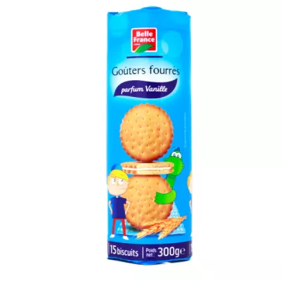 Снеки с начинкой со вкусом ванили 300г - BELLE FRANCE