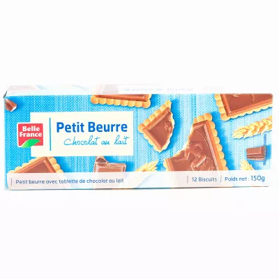 Молочный шоколад Petit Beurre X 12 150г - BELLE FRANCE