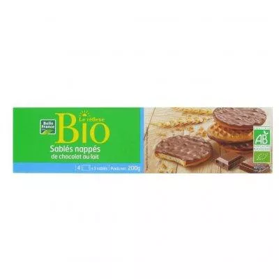 Le Réflexe Bio-Milchschokolade-Shortbread 200g - BELLE FRANCE
