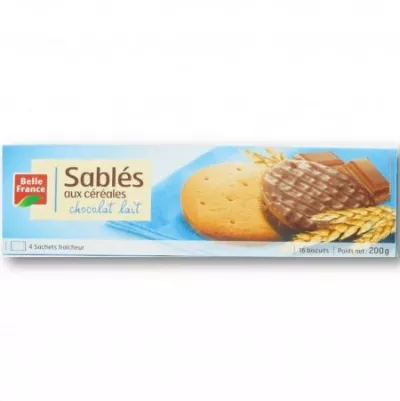 Milk Chocolate Cereal Shortbread 200g - BELLE FRANCE