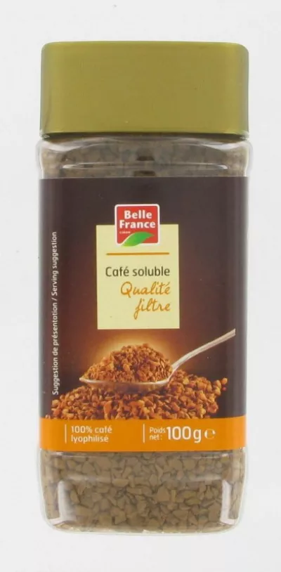 Coffee Soluble Quality Filter Lyophilized 100g - BELLE FRANCE