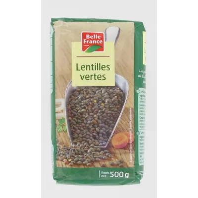 Lentilles Vertes 500g - BELLE FRANCE