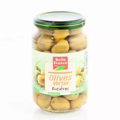 Olives Vertes Entières 200g - BELLE FRANCE