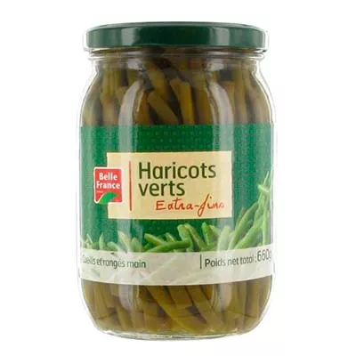 Haricots Varts ext Fins 660g - BELLE FRANCE