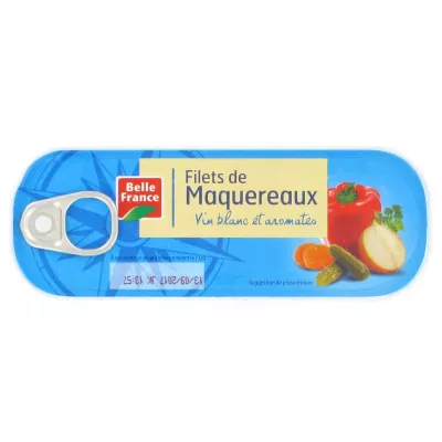 Mvinyo mweupe mackerel wavu na aromatiki 169 g - BELLE FRANCE