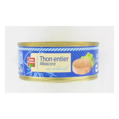 Atún Blanco Entero al Natural 265g - BELLE FRANCE