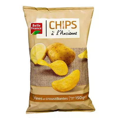 Old -fashioned and crisp chips 105g - BELLE FRANCE