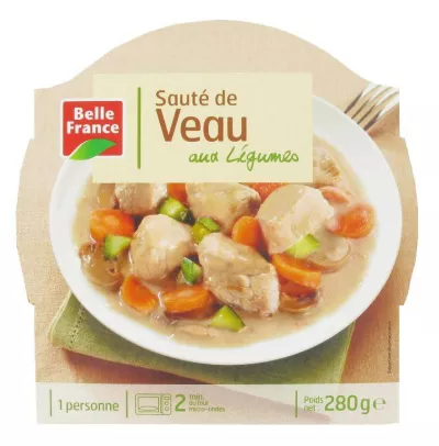 Refoguei com vitela e seus pequenos legumes 280g - BELLE FRANCE