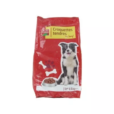 Croquettes Chien Tendre Bœuf 1.5kg - BELLE FRANCE
