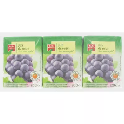 Pure Grape Juice 6x20cl - BELLE FRANCE