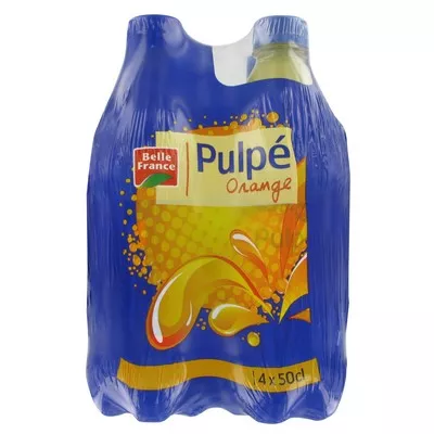 Soda Pulpé Orange 4x50cl - BELLE FRANCE