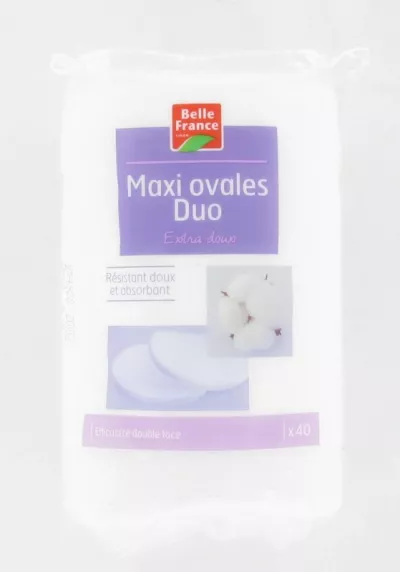 Algodón Desmaquillante Maxi Oval X40 - BELLE FRANCE