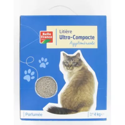 Litiére Compact Chat 4kg - BELLE FRANCE