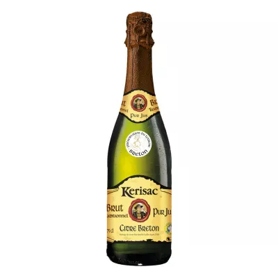 Cidre Breton Brut Traditionnel Pur Jus, 6%, 75cl - KERISAC