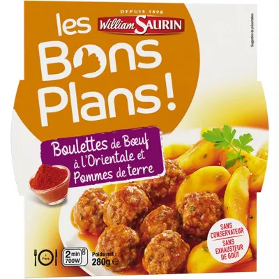 Boulettes de bœuf orientale 280g - WILLIAM SAURIN