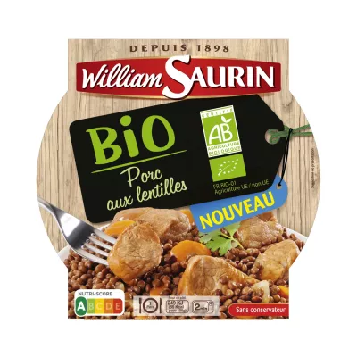 Bq Cerdo Con Lentejas Ecológico 280g