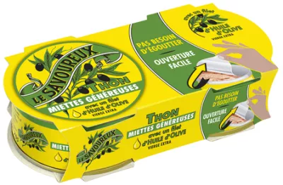 فتات التونة مع رذاذ من زيت الزيتون 2x65g - LE SAVOUREUX
