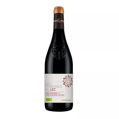 Vin Rouge Côtes du Rhone Villages, 13.5°, 75cl - LES TERRASSES DU LEZ