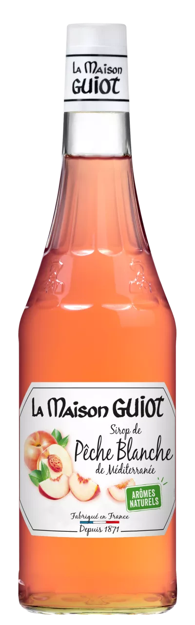 Sirop pêche blanche 70cl - LA MAISON GUIOT
