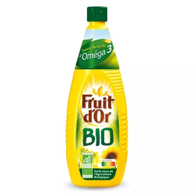 1L زيت عباد الشمس العضوي - FRUIT D'OR