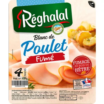 Halal geräucherte Hähnchenbrust 120gr