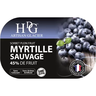 Sorbet van wilde bosbessen 487,5 g - Histoires De Glaces